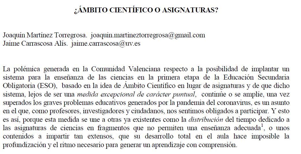Asociacion Profesorado FyQ Comunidad Valenciana tweet media