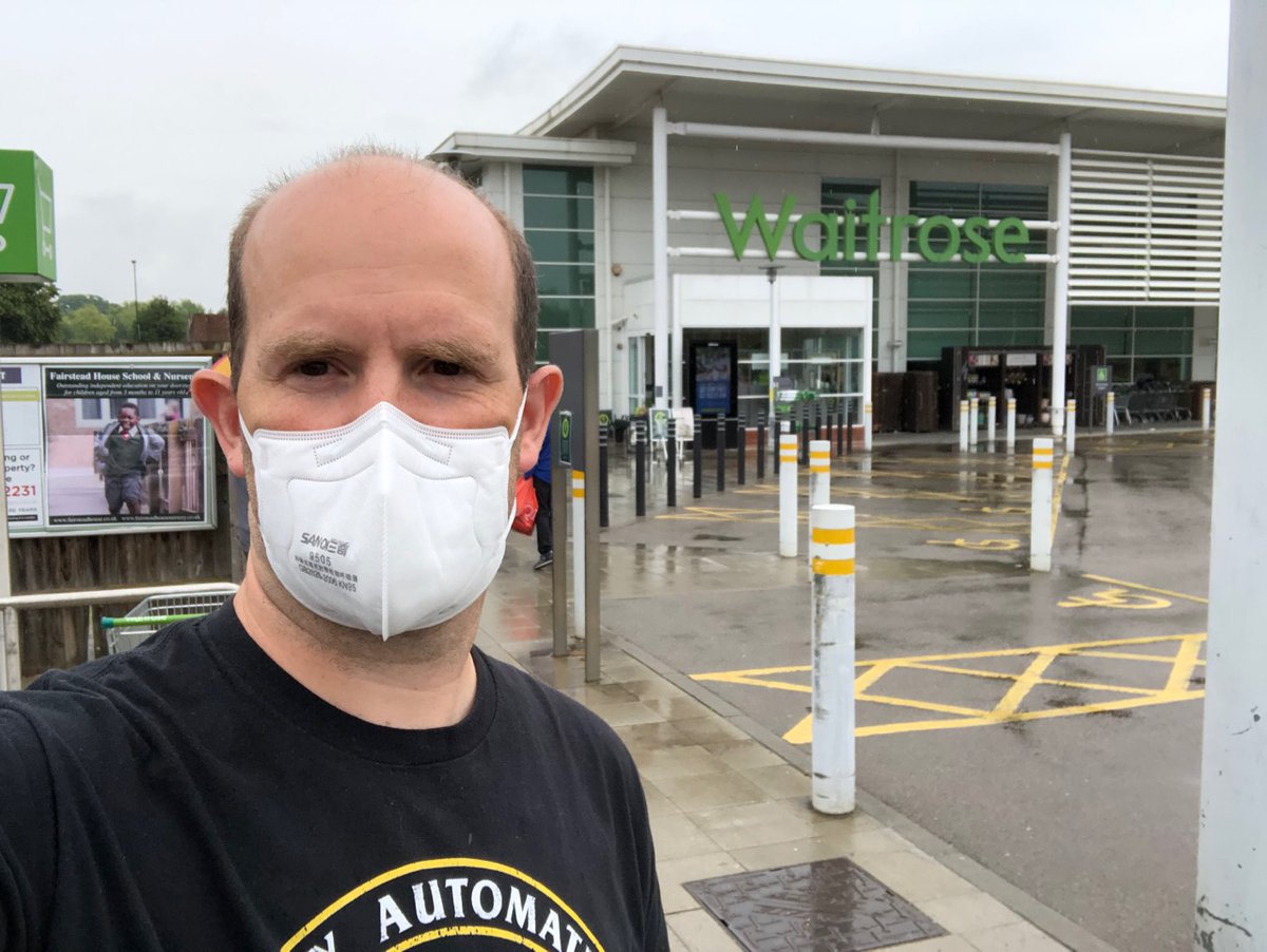 EbenUpton's tweet photo. My mask protects you. Your mask protects me. Thank you to the three people I saw wearing them in Waitrose.

#badassintherain https://t.co/XuVIjpPIqY