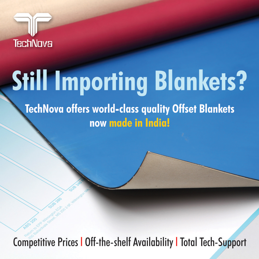 TechNovaWorld's tweet photo. #TechNova offers the #Imprint range of Offset Printing Blankets, manufactured by #MRT, for Conventional Printing, Web Printing, Coating &amp; Stripping, Metal Decoration, UV Printing and Packaging applications. #blankets #offsetblankets #underpacking #MadeInIndia #VocalForLocal https://t.co/US5sUel9E6
