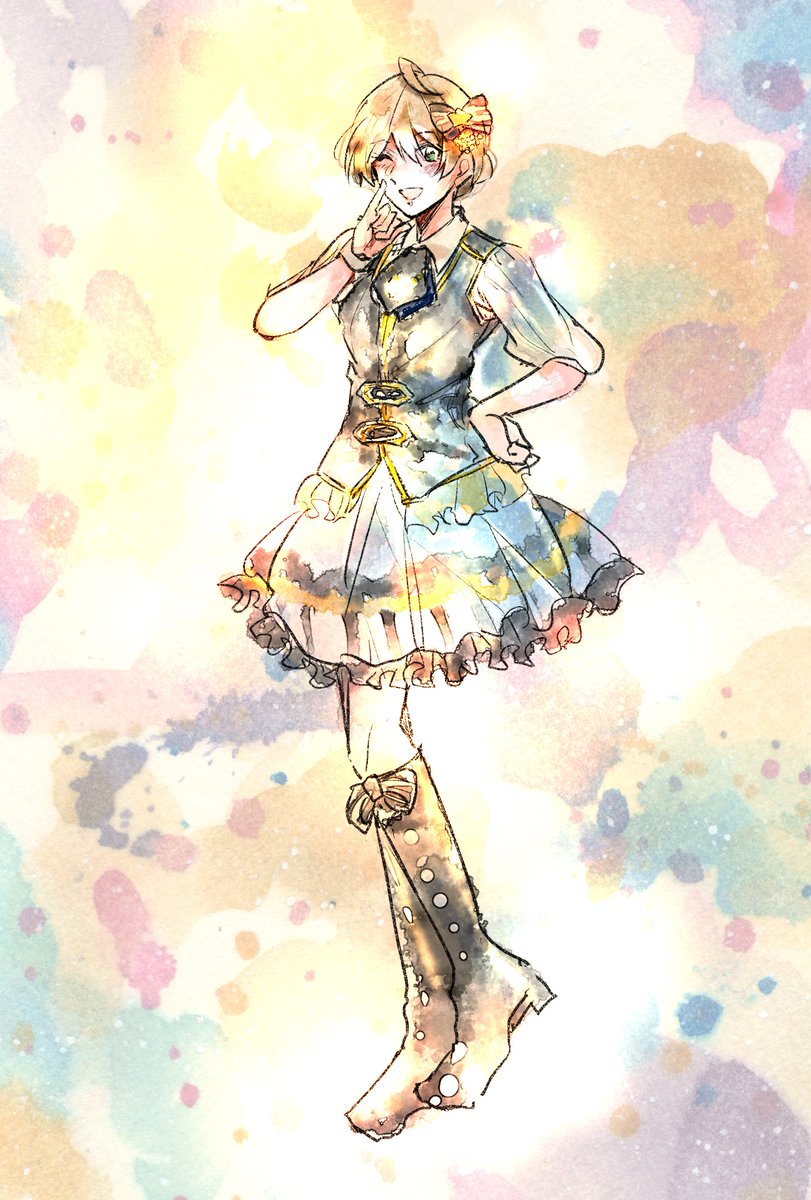 「ひとによってパルフェの袖が変わってるのがかわいかった 」|ト市のイラスト
