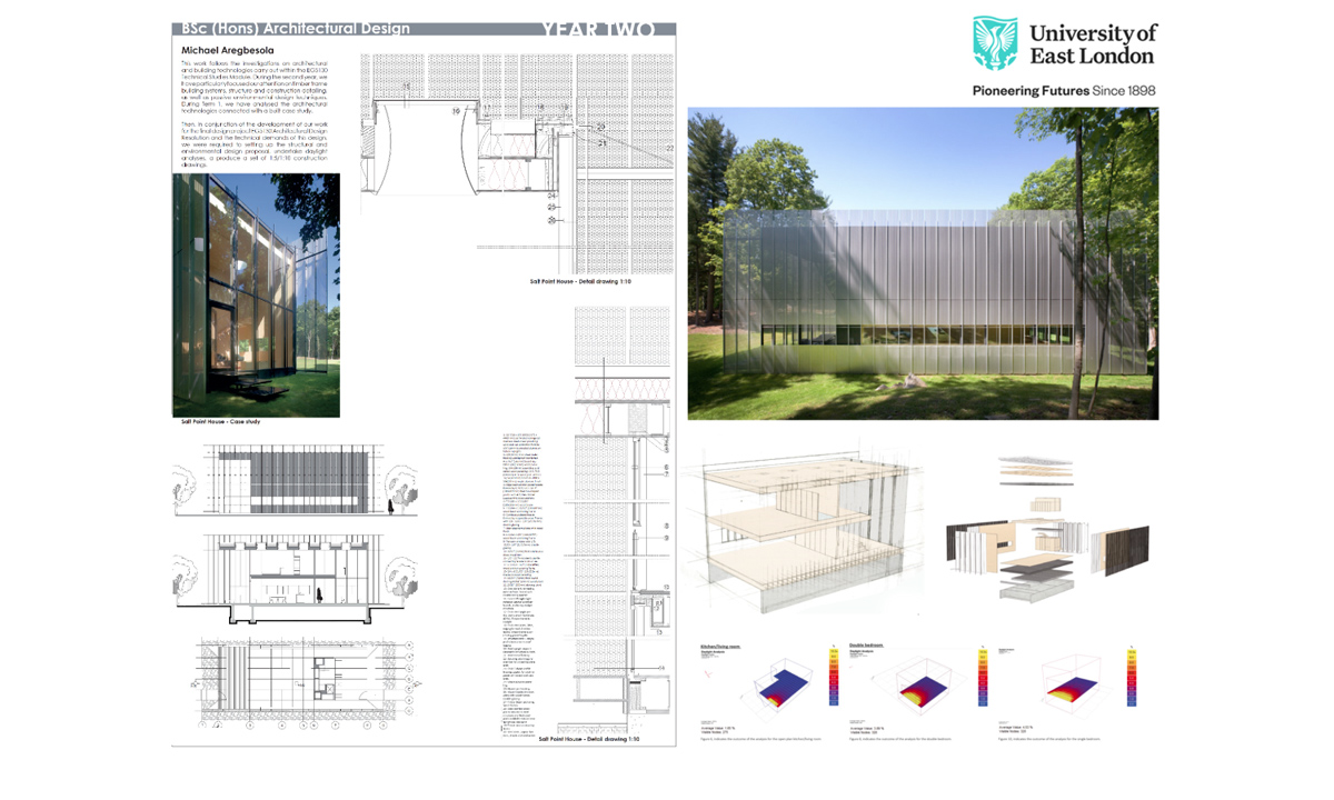 ADT_UEL's tweet photo. Engaged, inspired and committed. Some of our Yr2 students outcomes from last year BS (Hons) #ArchitecturalDesignTechnology cohort.
Photo: Michael Aregbesola's work
#architecture #careers #design #ConstructionDetails
@CIATechnologist #SocialDistancing https://t.co/A0zqccKW5B