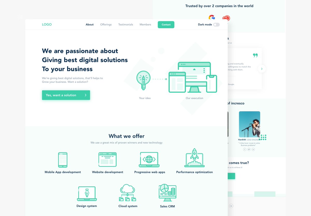 Service company website design #ui #ux #uidesign #uxdesign #uiux #websitedesign #webdesign #logodesign #uipath #weloveui #cleanui #servicedesign #servicewebsite #illustration #dribbble #behance #designthinking

Checkout - dribbble.com/shots/12001294…