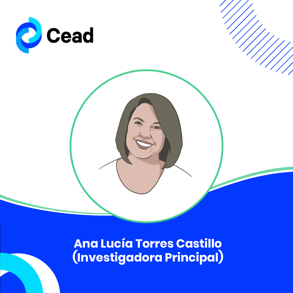 ceadproject's tweet photo. 📌 ¡Te presentamos a los miembros del equipo #CEADProject!
🔬Ana Lucía Torres Castillo es una de nuestras Investigadoras Principales: Directora del Instituto de Salud Pública de la Facultad de Medicina de la Pontificia
Descubre + en https://t.co/yTaHv45wMy https://t.co/LPPSCqseOM