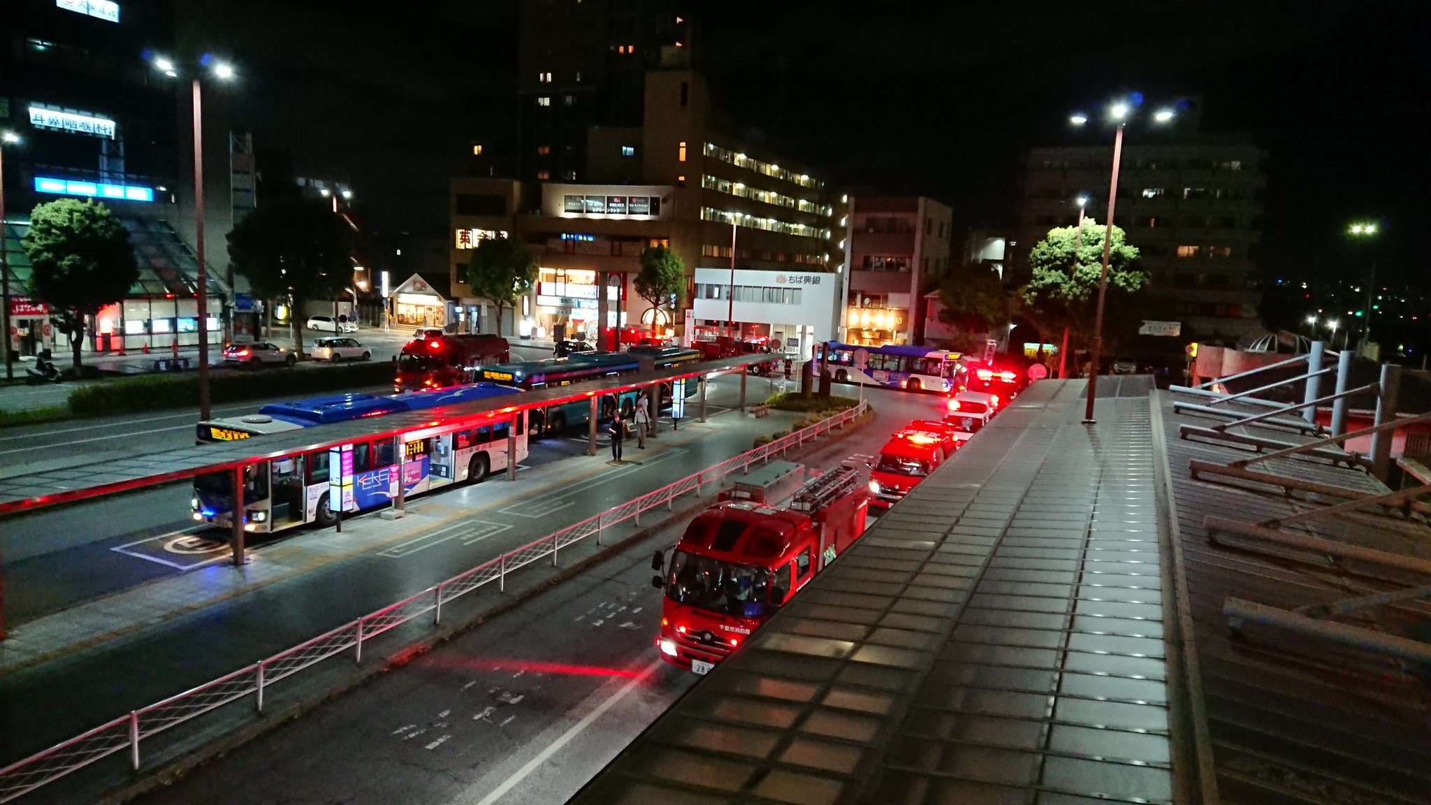 京成千葉線で人身事故が発生した現場画像