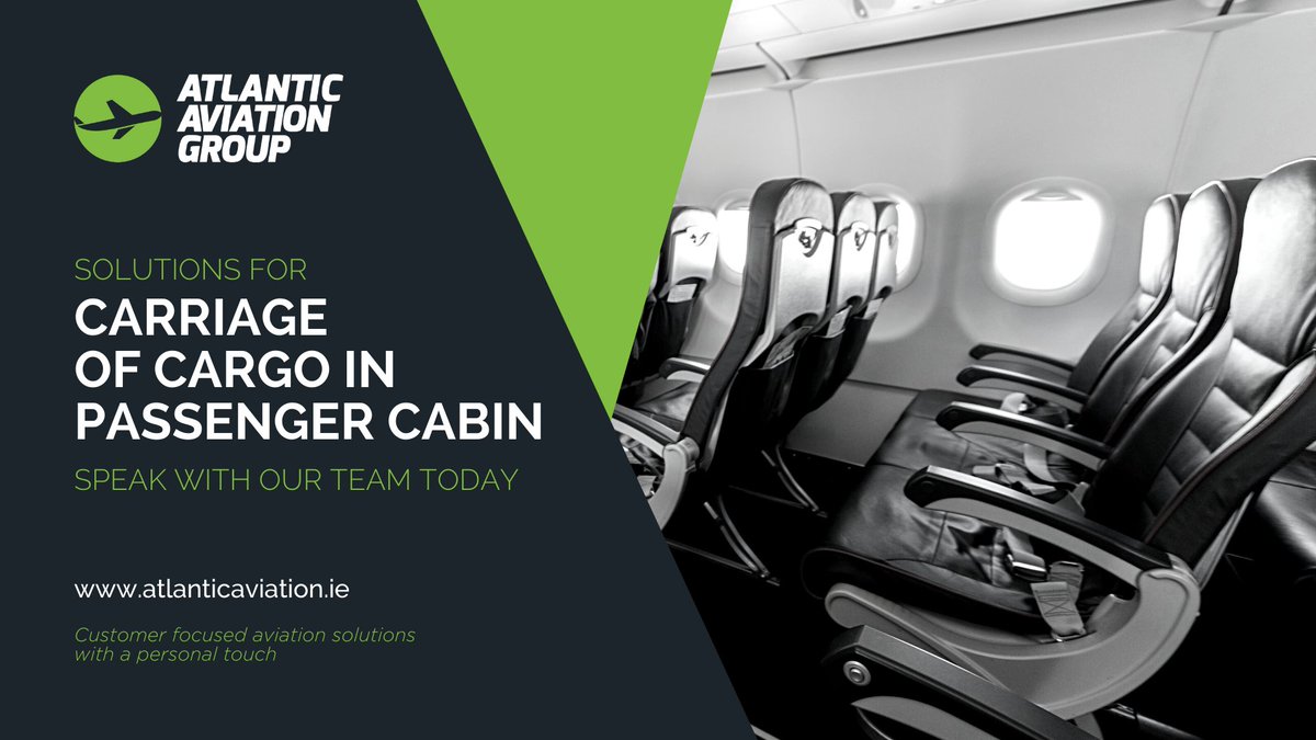 AtlanticAvGrp's tweet photo. Our Part 21 Design Services team are equipped to provide modifications and solutions for passenger seating, including changes allowing for the transportation of medical supplies and PPE.
Learn more: https://t.co/8CCV3yJjTA
#Part21 #DOA #CabinModifications https://t.co/a8mjqVChCx