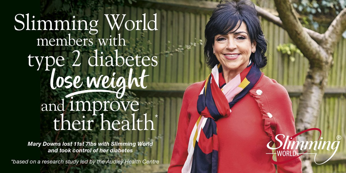 SlimmingWorld's tweet image. Research with the Audley Health Centre shows that #SlimmingWorld members with type 2 diabetes were able to eat more healthily and become more active, and in some cases reduce their need for medication, thanks to the #Support of their group. #DiabetesWeek