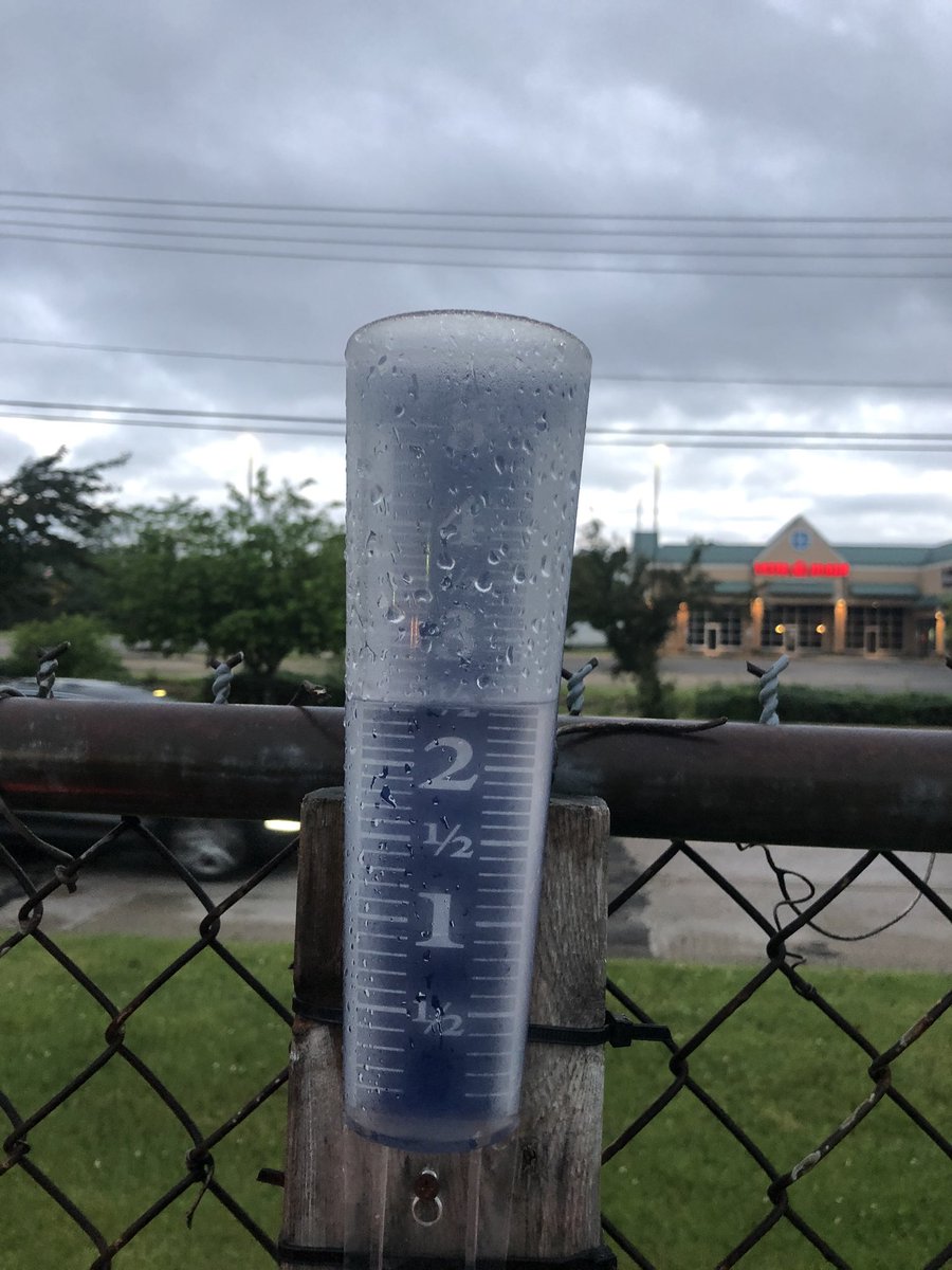 2.5” of rain last night. Lucky that’s all we got.