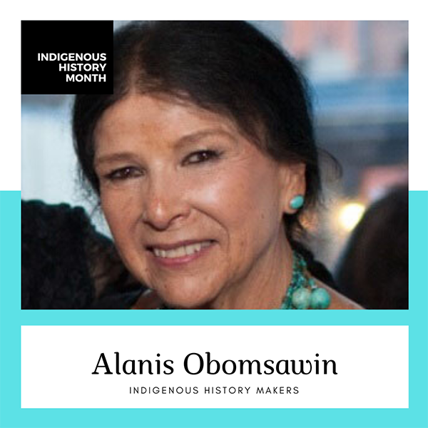 HaltonHillsPL's tweet photo. Alanis Obomsawin is a First Nations documentary filmmaker, singer, artist, storyteller &amp; activist. She's an officer of the Order of Canada, &amp; has received numerous awards. Visit @thenfb to learn about her films. #indigenousfilm #indigenoushistorymakers #indigenoushistorymonth https://t.co/8BoyvqsyuH