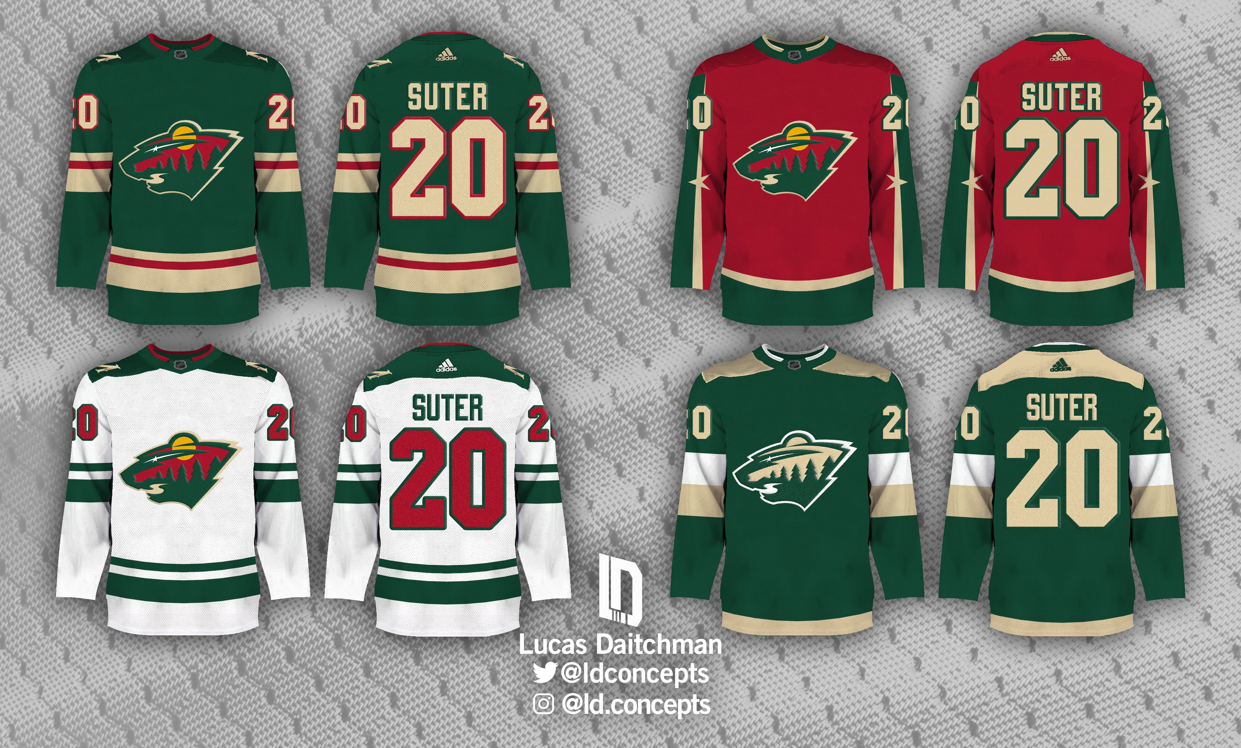 Wild jersey concept (ig:@lucsdesign91) : r/wildhockey