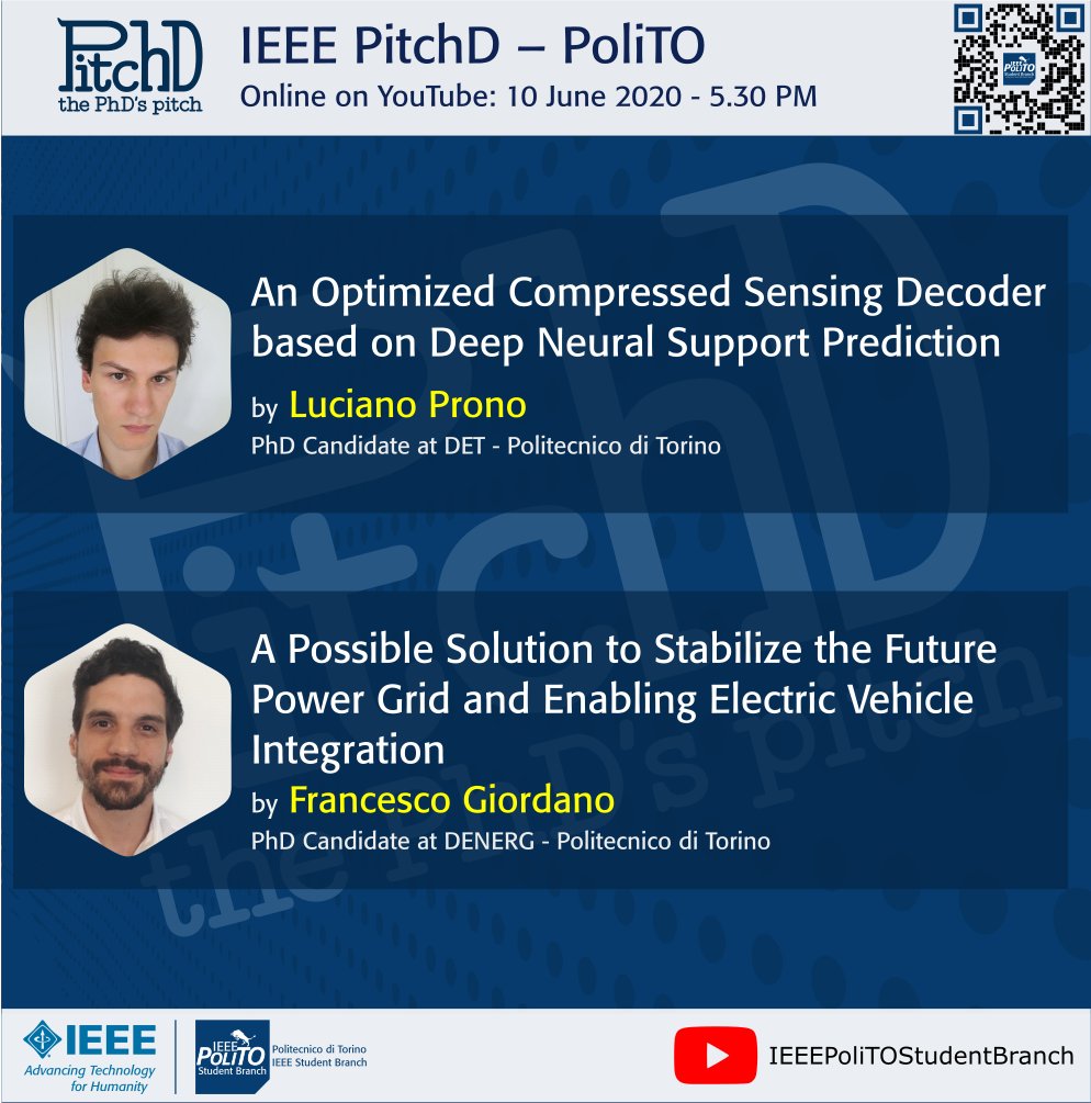 IEEESBPoliTO's tweet photo. IEEE PITCHD #5: live at 5.30!!!
π https://t.co/UGHXfZmLbo
Stay tuned!
#ieee #electronics #compressedsensing #deeplearning #neuralnetwork #ai #ann #lowpower #vehicletogrid #energy #solarcells #transportation #powergrid #vehicle #sbpolito #polito #pitchd #research https://t.co/FAsyeIJcmI