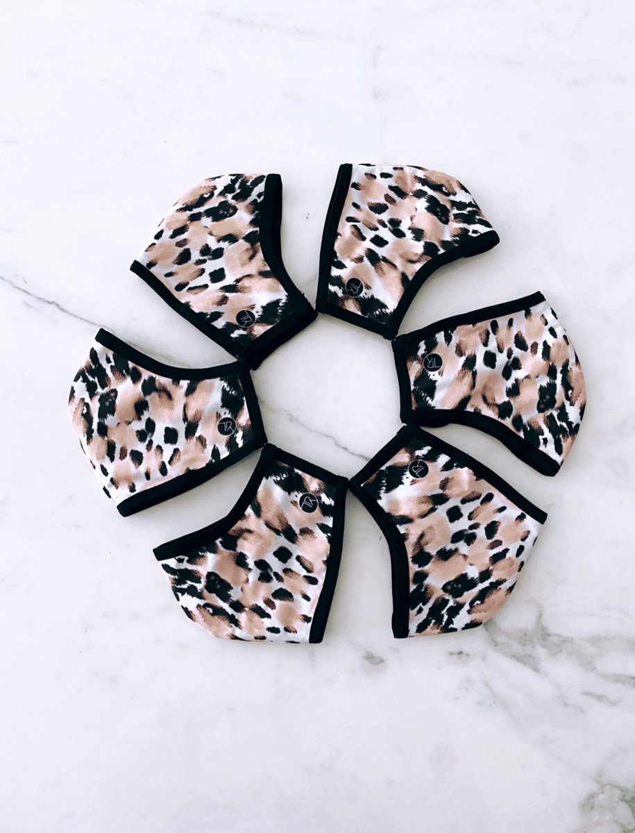 TalaRaassi's tweet photo. New leopard print #facemasks available now online! 🖤 Get 1 and donate $5 to @nokidhungry https://t.co/xGpmWceDzG https://t.co/rOxokdmpM7