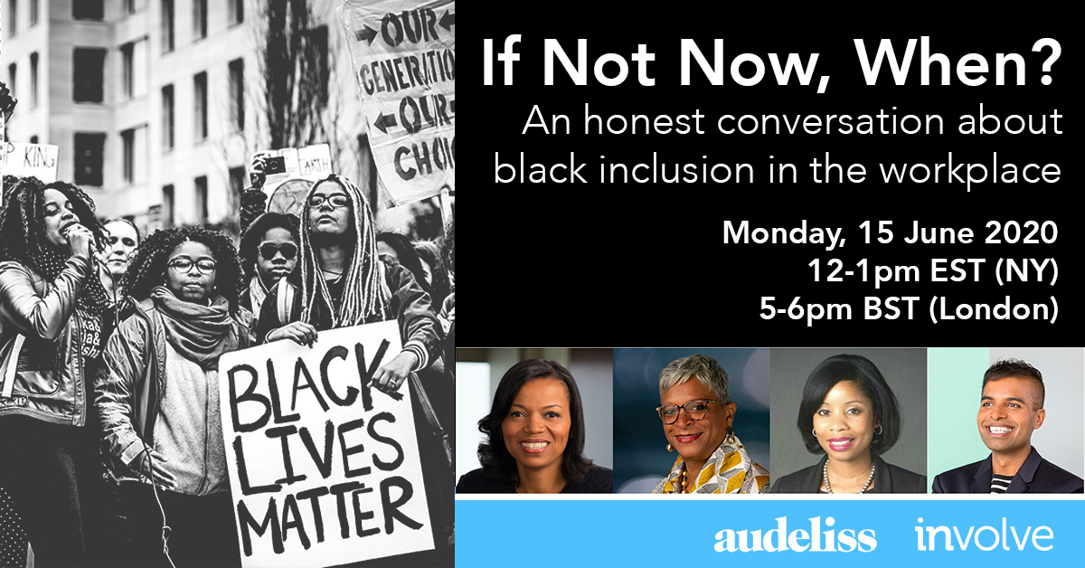 INvolvePeople's tweet photo. If Not Now, When?
Join us on Monday 15 June as @MrSukiSandhu and our fantastic panellist have an open and honest conversation about the Black experience in the workplace.
Date: 15th June
Time: 5pm (London)/12pm (New York) 
#blm #Inclusion
Register here: https://t.co/6bljMYwjCT https://t.co/O2ZjiR35lY