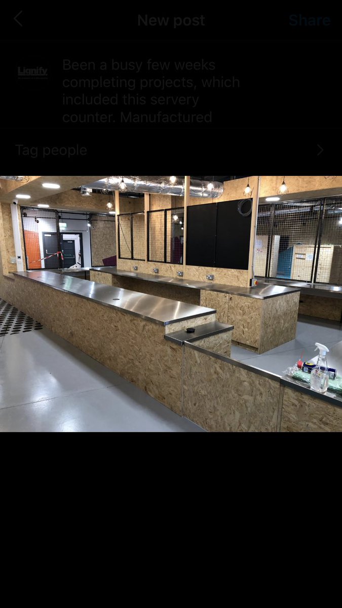 Lignify1's tweet image. Been busy manufacturing and installing this interesting mix of smartply OSB and stainless steel worktop to produce this amazing cafe servery counter, located in a higher education exhibition centre. Thoroughly enjoyed the challenge of working with new materials