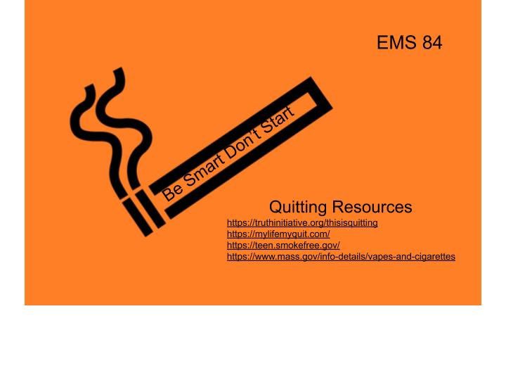 Check out No Menthol know why- here are some resources if you or someone you love needs to quit smoking or vaping. ❤️Easton 84 chapter