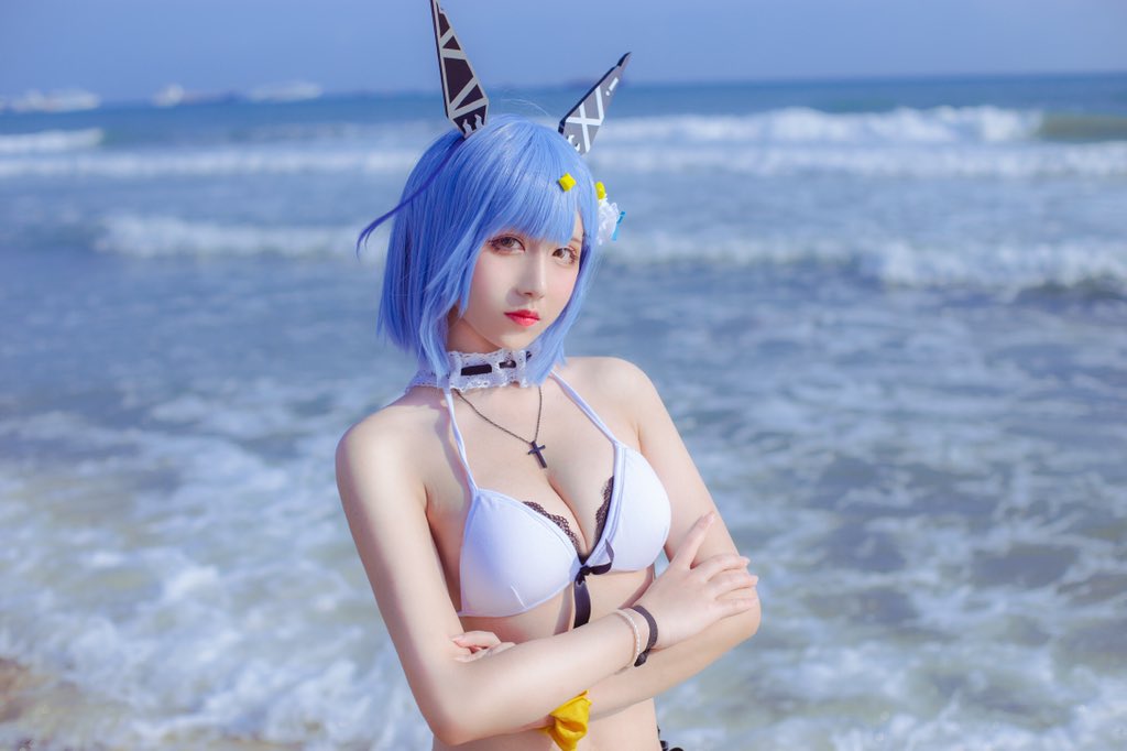 画像,#cosplay #碧蓝航线 加斯科涅水着 https://t.co/v2UxC34Yrb。