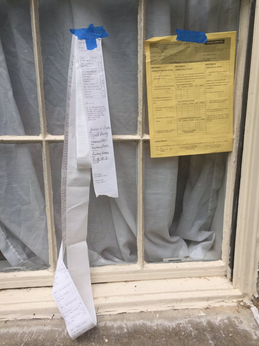 Sustain_Joy's tweet photo. Some precinct results tapes are still posted— go get ‘em! I just took pics in DeKalb at Indian Creek. You have to untangle them.😀 #GAPollTapes #ElectionIntegrity #GAVoteFailJune2020 https://t.co/hoCYUaoFb2
