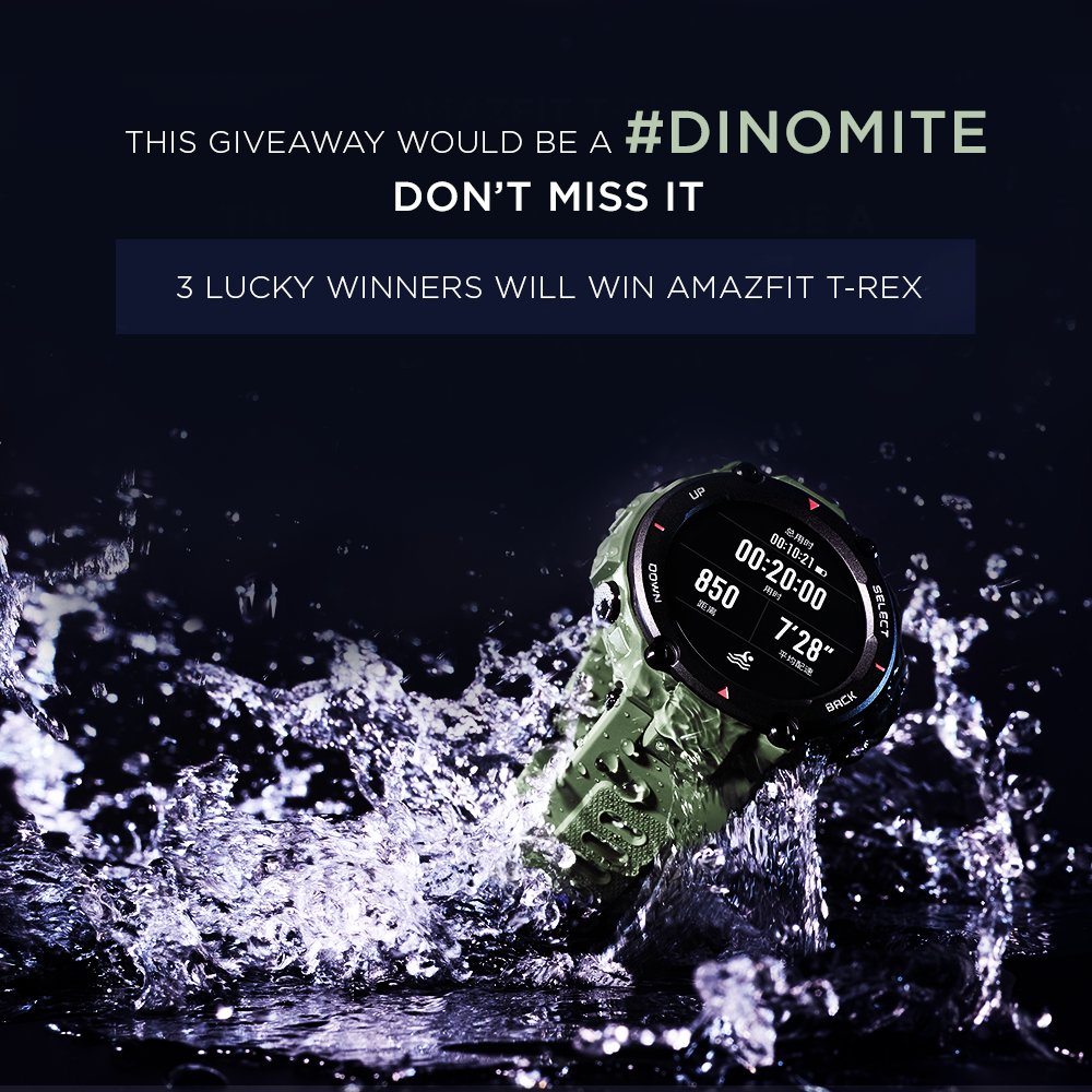 AmazfitIN's tweet photo. Don't miss the biggest giveaway with this #Dinomite. 
Visit this link to participate in #AmazfitTRex giveaway and #Win - https://t.co/8DUff2af7A

#AmazfitIndia #Giveaway #Win #DinomiteAmazfitTrex #ParticipateNow #WinBig #FitnessMotivation #HealthyLifestyle https://t.co/5Einvl0DQj
