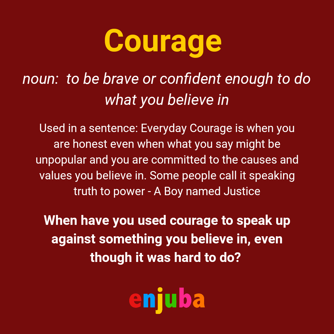 enjuba1's tweet photo. When have you used courage to speak up against something you believe in, even though it was hard to do?
Share with us and tag a friend too.
@SuubizaB @mukisabill1 @GWoodthinks @rkabushenga @AaronKirunda @Kemi_yondo
#Heroes #courageweek #brave #readingcommunity #children https://t.co/QNH2mzrbOP