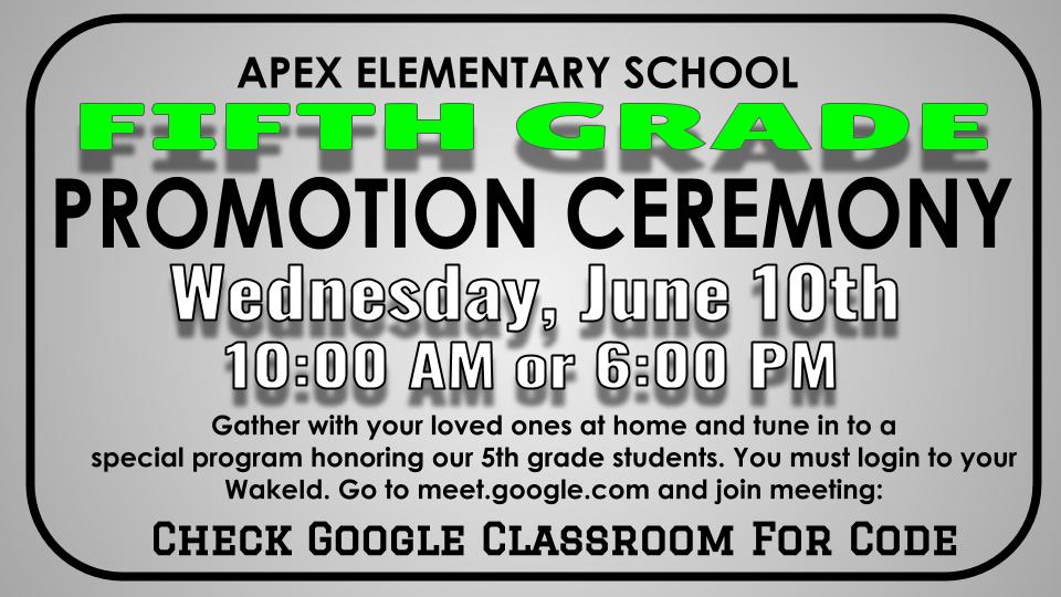 Today is the day we celebrate our amazing 5th graders! <a href="/apexescougars/">Apex Elementary</a> <a href="/ApexESPTA/">Apex Elementary PTA</a>