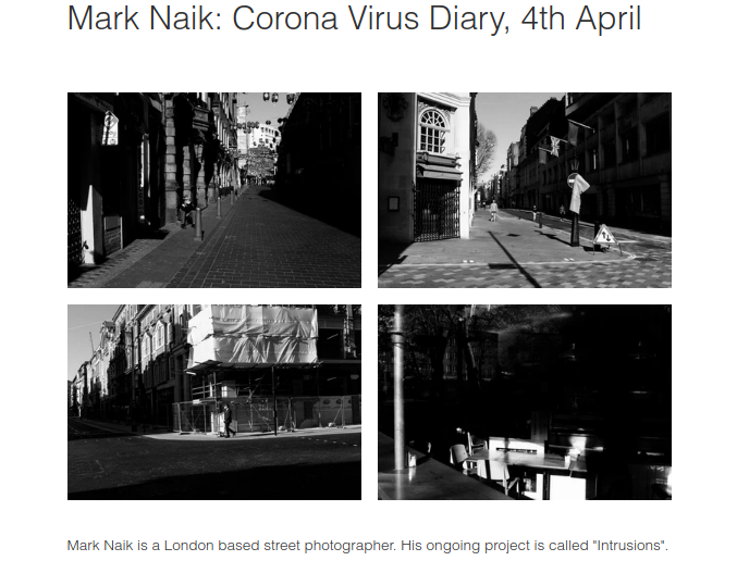 AnarchistMilk's tweet photo. Photographer Mark Naik shares with us his Corona Virus Diary. View it here: https://t.co/aNvbWgJMm6 https://t.co/ttahvy370O