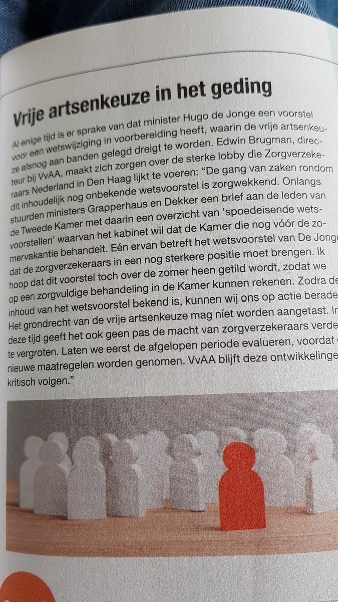 Hier schrik ik van.. wet #vrijeartsenkeuze, (maar eigenlijk gaat het om #vrijezorgkeuze) wordt als spoedwet vóór het zomerreces behandeld? Dit heeft zoveel consequenties, dat moet toch zorgvuldig bekeken worden, <a href="/2eKamertweets/">Tweede Kamer</a>?
