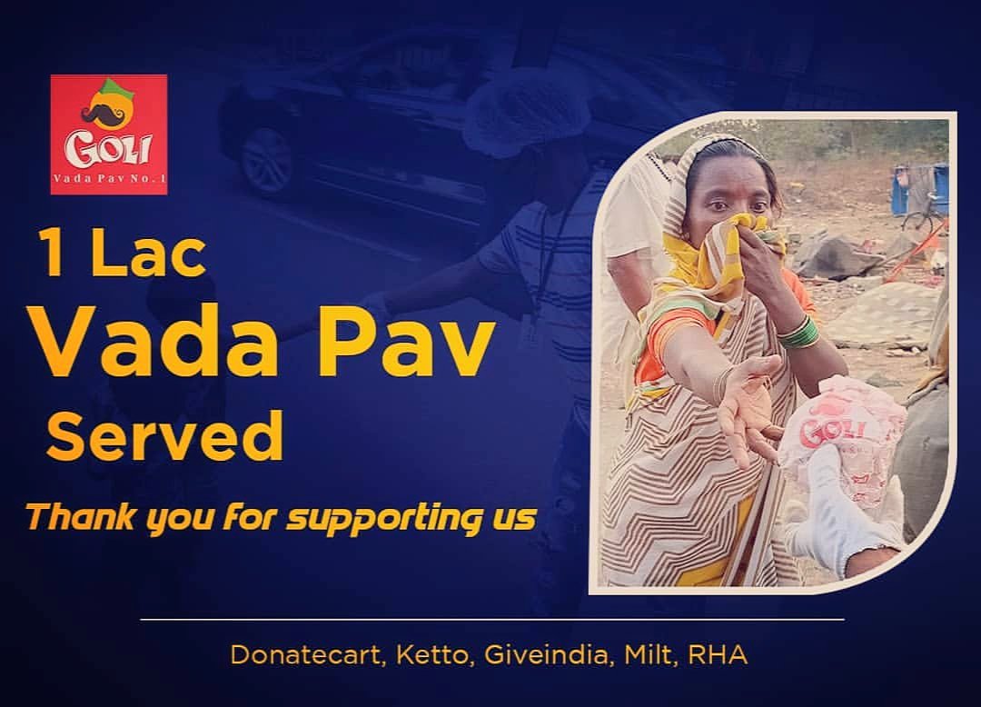 UrmilaKothare's tweet photo. 🔗 Links To Support - 'Feed The Hungry'
1. GIVE India: 👥
(https://t.co/3jZYqKU4Pk)
2. Donate KART: 👥 (https://t.co/7KfF7pdmAg)
#KindlyNote : All donors will be updated on the distribution done.
#TheGoliVadapav 🍔
(@GoliVadaPav) https://t.co/2l8IycbUQj