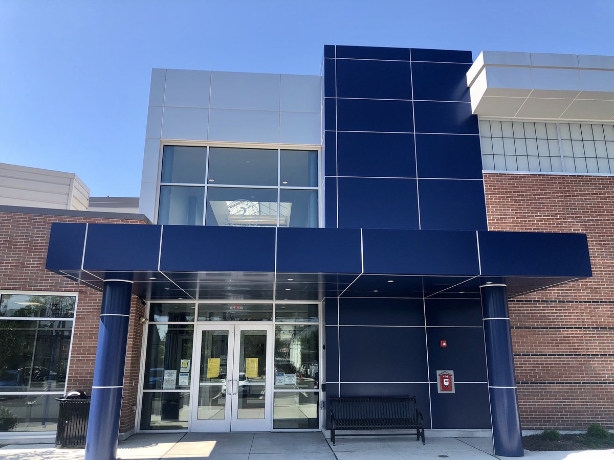 FairfieldMetal's tweet image. This week we get over the hump with the M &amp;amp; M Recreation Center on Holt St. in Hackensack, NJ. This shows the EConect-Z system @FairfieldMetal with Alucobond material.@alucobond