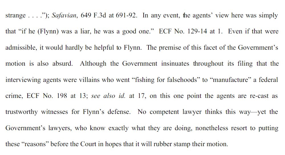 GLeeson falls for the: But how can the agents not be telling the truth about his lying if they also told the truth that they didn't think he lied issue.