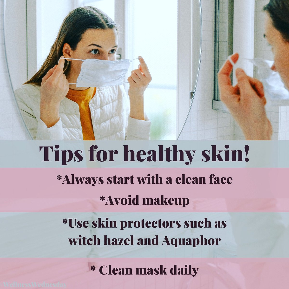 SorellaWellness's tweet image. 😷As we head back out into the world, many of us are needing to wear our masks for longer peiods. With this can come great irritation and we have tips to help! Check out FB/Instagram for details!

#WellnessWednesday #healthyskin #maskprotection #tipsandtricks