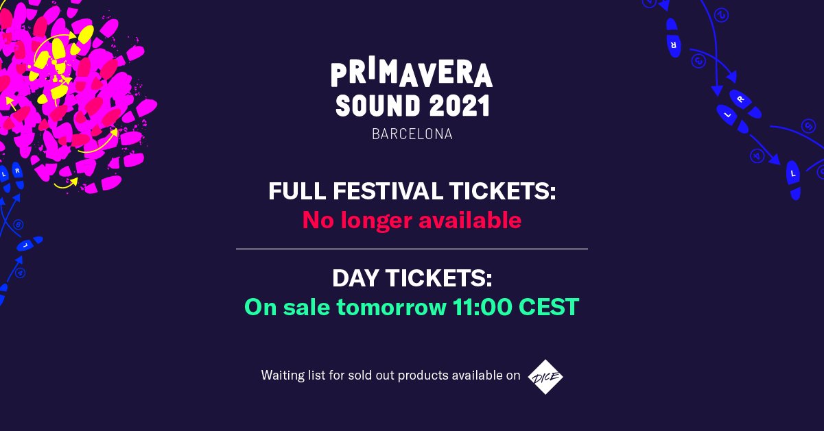 Primavera Sound on Twitter "boll Hello, we are afraid not. In case