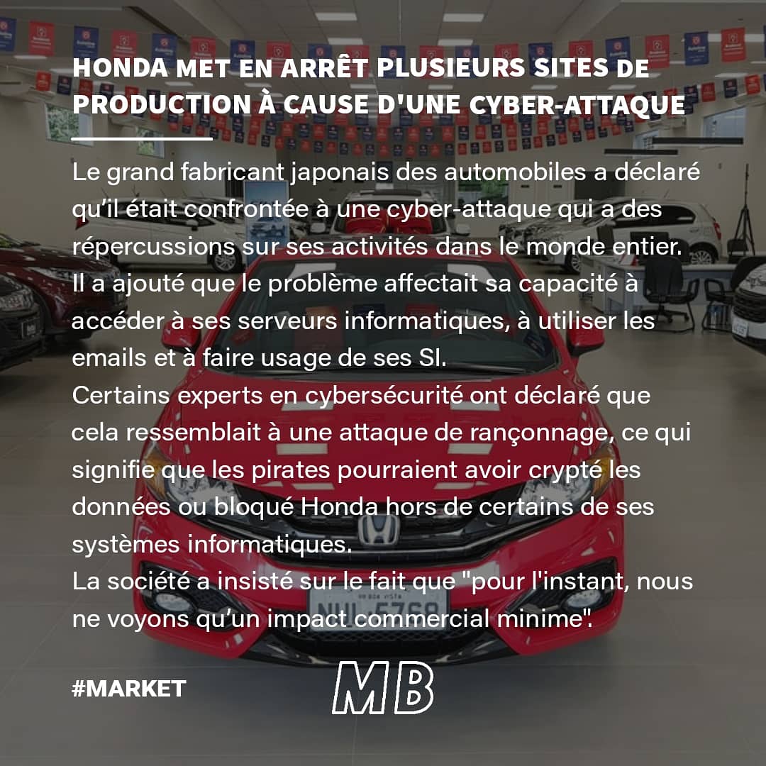 MindBlownFR's tweet photo. 🗞Le Daily Blow, tous les jours à 20h du Lundi au Vendredi pour faire le plein de l’actu tech ! @elonmusk @Tesla
@HondaMotoFr @TencentGlobal

Daily Blow l’actu qui te retourne le cerveau ! 🤯

#numerique #data #honda #Ransomware  #tencentcampus #facebook #tesla https://t.co/JZKYZ9WRSb