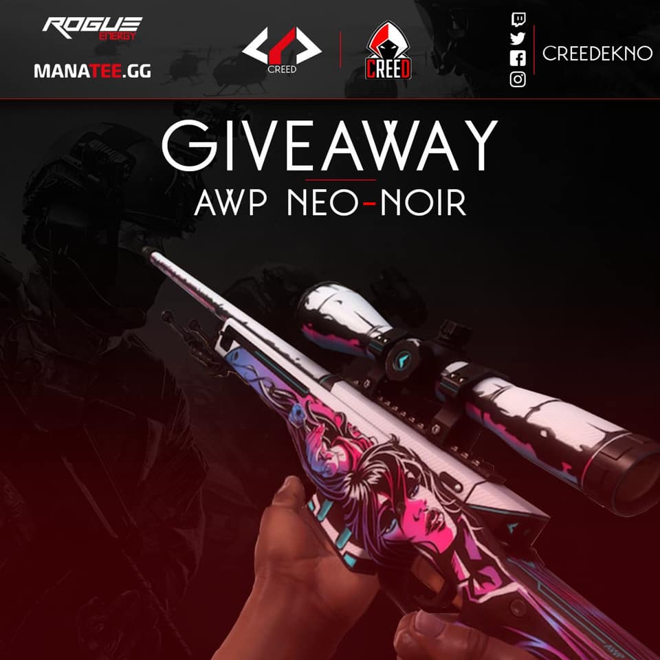 no_creed's tweet photo. We are still holding this giveaway for an AWP Neo Noir FT ($34)! 

To enter you have to do the following.😎

Retweet the post🔁
Follow @no_creed @naxx_VAL @sodASno ☑️
Tag 2 friends below #⃣

Winner will be picked in 3 weeks! (July 1st)

Good Luck!❤️ https://t.co/cUIcLhinOt
