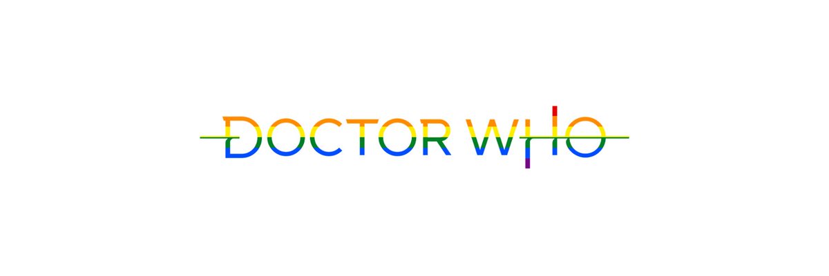 doctor who pride bannersgay flag edition (white background)chibnall, classic, moffat & rtd era! #DoctorWho  #Pride @friendoface @WhoQueer please share and retweet!