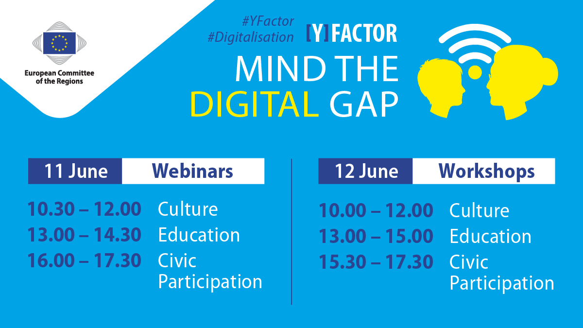 EuropeanAIHub's tweet image. Citizen K of Democracy 4.0 will be at #MindTheDigitalGap event organized by the @YFactor on 11th &amp;amp; 12th June 🗓️ 🚨

Join her at 16h tomorrow 📡📱 💻 

More info 👉 cor.europa.eu/mind-the-digit…

#YFactor #Digitalisation #EUCoR #eulocal #innovation #AI #tech #democracy #COVID__19 #EU