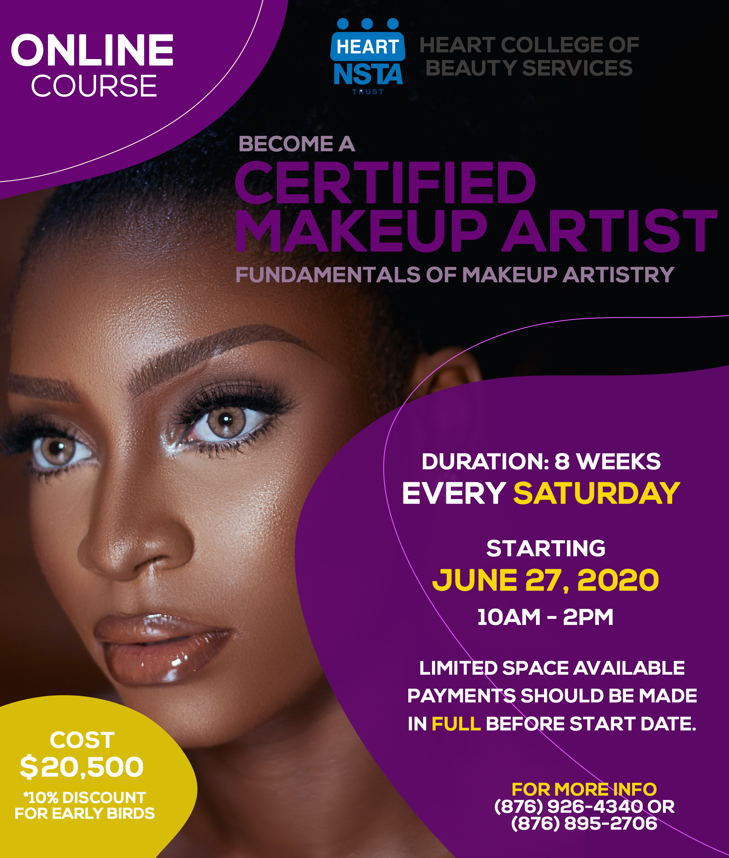 HEART/NSTA Trust on Twitter: "Become a certified makeup with the HEART College of Beauty of Makeup Artistry Course. Apply online today! https://t.co/knlP6KD7Pz https://t.co/pQ2uvcuf7l" / Twitter