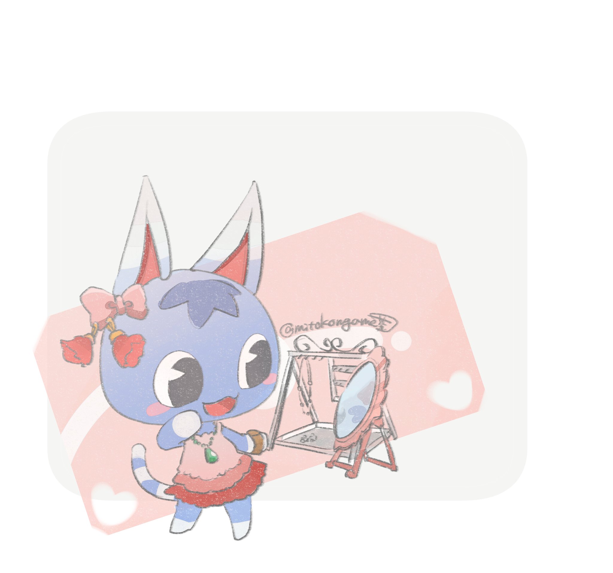 お茶っこ 固ツイ 有償依頼受付中 ブーケ と アクセサリースタンド あつ森美術部 あつ森イラスト ブーケ