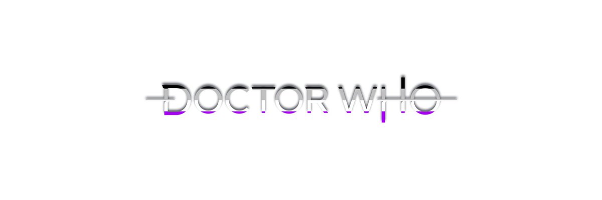 doctor who pride bannersasexual flag edition (white background)chibnall, classic, moffat & rtd era! #DoctorWho  #Pride  @friendoface @WhoQueer