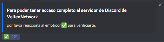 VeltenNetwork's tweet photo. Gracias por los mas de 200 users verificados en nuestro discord 💓 https://t.co/BVpl7V3znJ