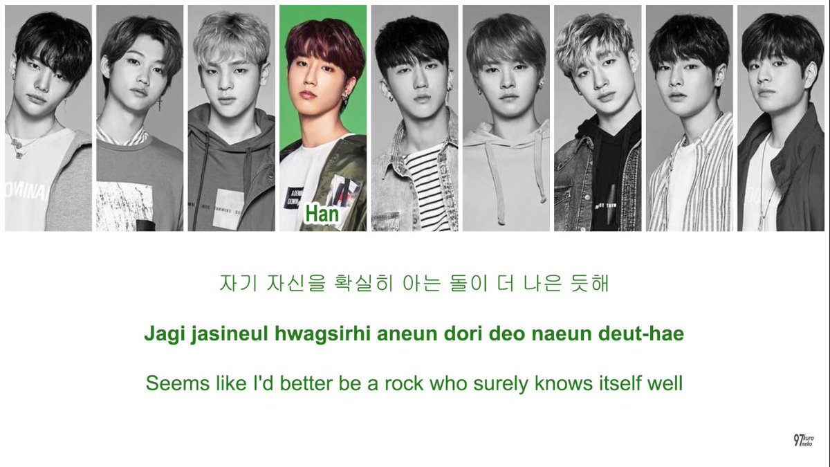 5.2 ROCK (돌)↬ "i'd rather be rock or let me know me" └ lyrics about frustation and confusion about our true identity └ i would rather be a rock, who surely knows itself well└ anxiety, constantly looking and trying to find myself