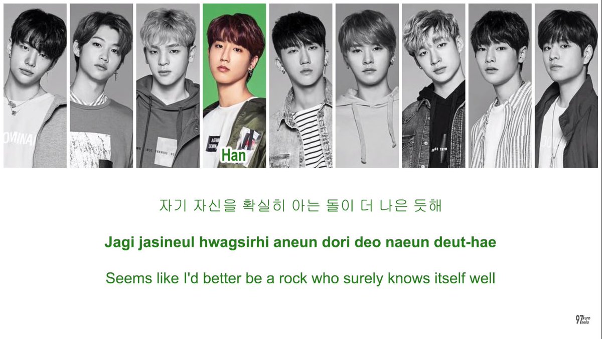 5.2 ROCK (돌)↬ "i& #39;d rather be rock or let me know me" └ lyrics about frustation and confusion about our true identity └ i would rather be a rock, who surely knows itself well└ anxiety, constantly looking and trying to find myself