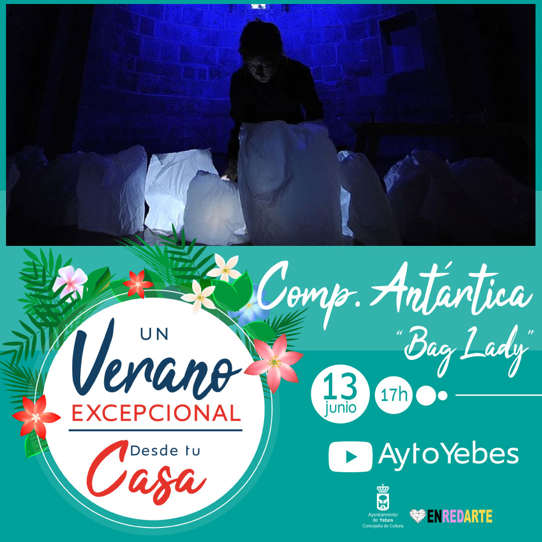 Las nuevas melodías de Eva Ryjlen y el montaje icónico 'Big Lady' de la Compañía AntártiCa en el segundo capítulo de Un Verano Excepcional. En dos sesiones: a las cinco y a las ocho de la tarde, en directo a través del canal del Ayuntamiento de Yebes en YouTube. Desde tu casa