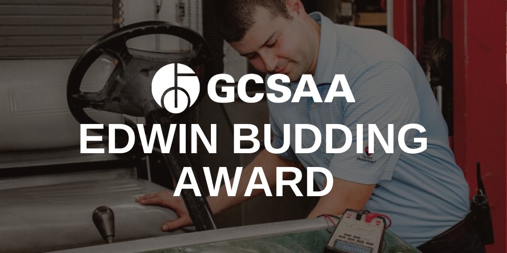 Know someone that's shaped the turf equipment management profession? Nominate them for the Edwin Budding Award: bit.ly/gcsaa-edwin-bu…