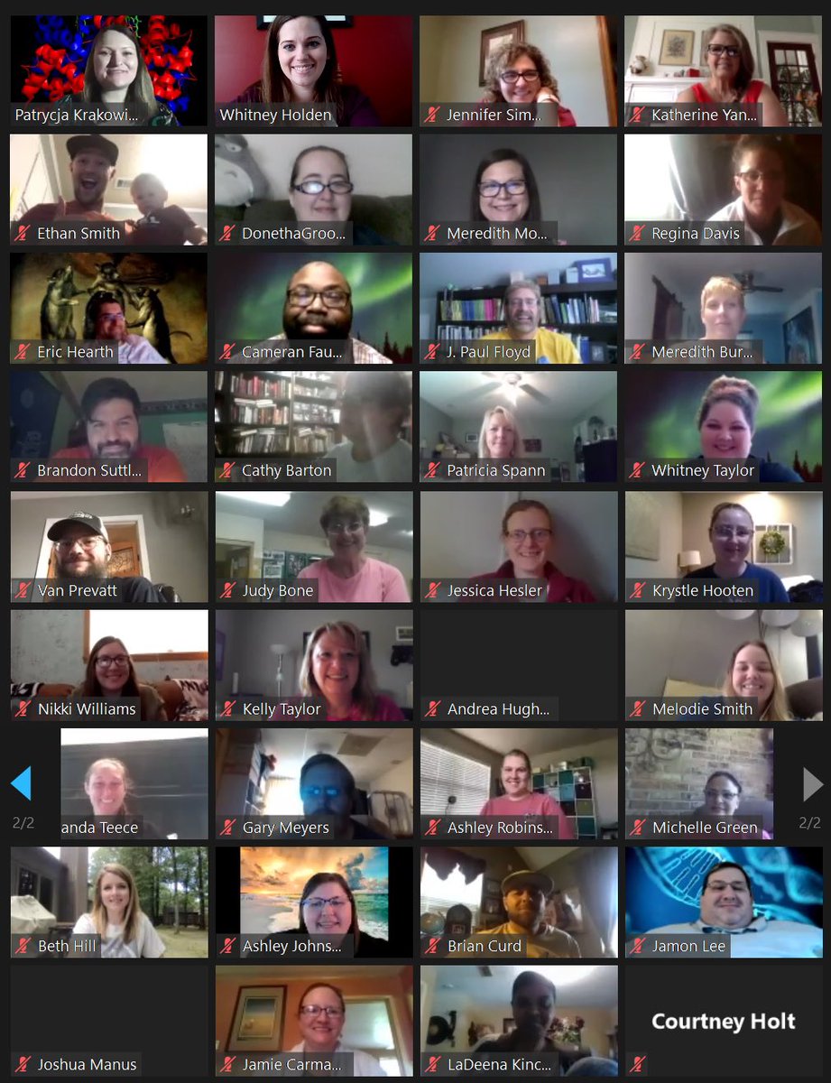 DrWhitneyHolden's tweet photo. The #AdvancedBioPlus program at #ASMSA has 40 teachers in this year’s cohort. This is our first year to do the summer boot camp virtually, and we are making it a fantastic experience! https://t.co/hYGXjh4YT0