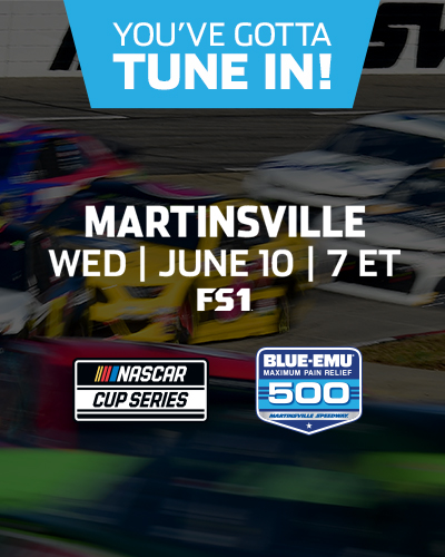 You Gotta Watch! Tune-in to the BLUE-EMU Maximum Pain Relief 500 at Martinsville Speedway TODAY at 7pm on FS1! Shop Our Newest Collections! nas.cr/3cTmSLP <a href="/NASCARONFOX/">FOX: NASCAR</a>  <a href="/NASCAR/">NASCAR</a> <a href="/MartinsvilleSwy/">Martinsville Speedway</a>