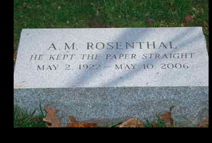 A. M. Rosenthal on Courage