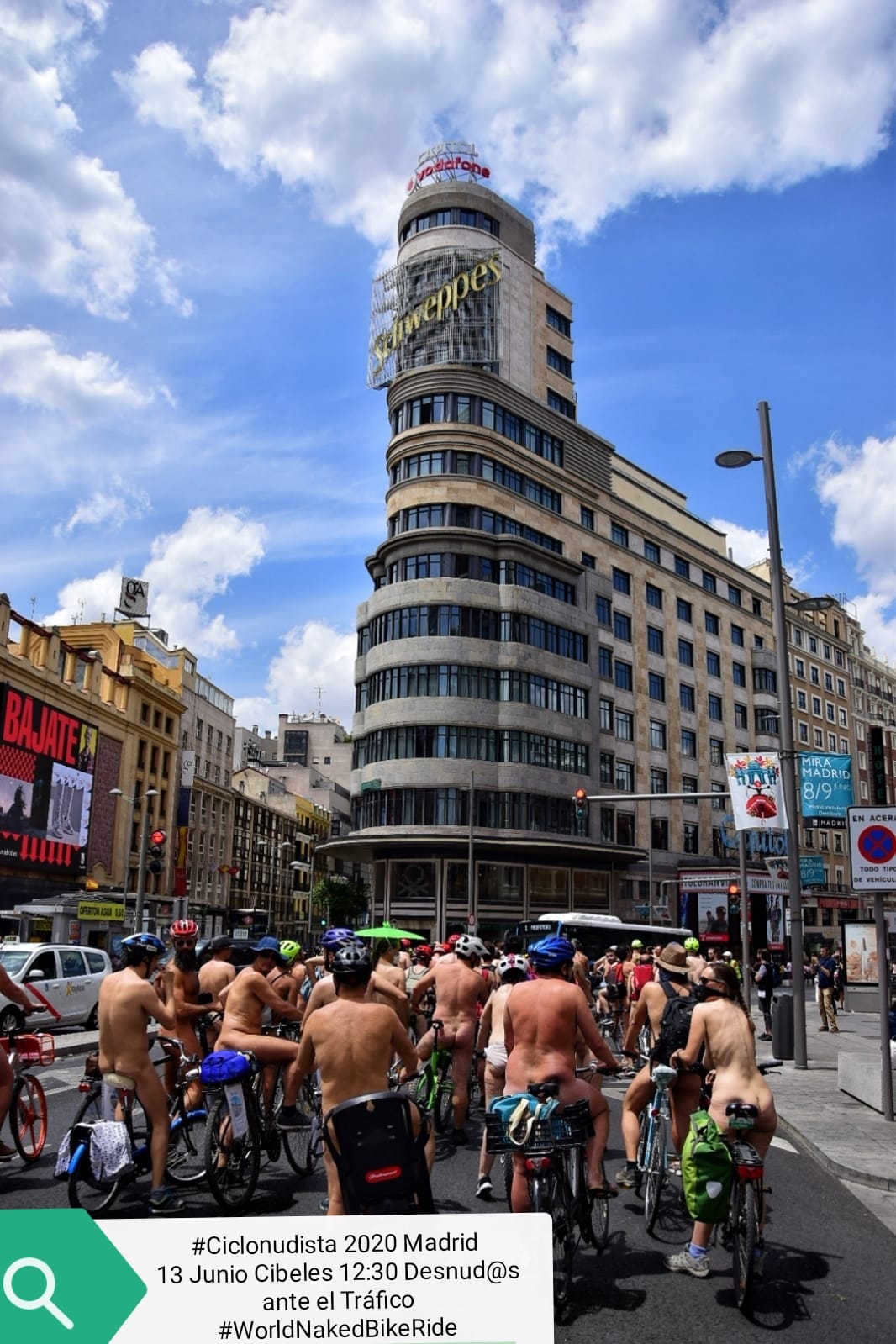 este sábado ciclonudista en Madrid.
Ojo, el domingo no hay piscina de Lago con ADN. Las piscinas no abren hasta julio.

Parte de Cibeles a las 12:30. Llevar crema protectora, agua y comida para el picnic de la Cornisa).

Organiza Colectivo Bici Crítica.