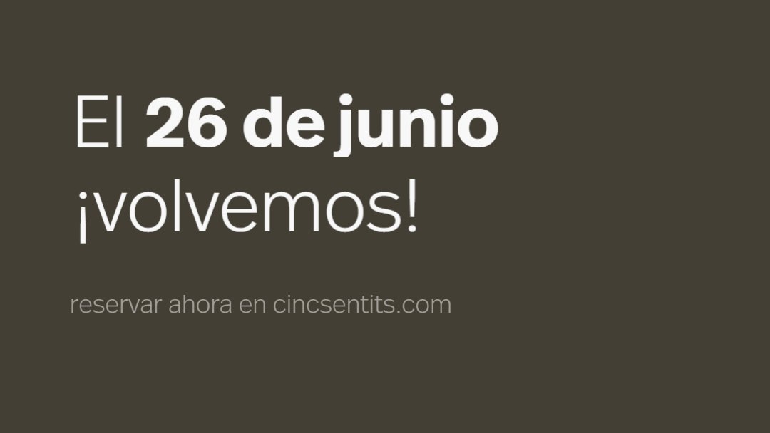 Ya tenemos fecha para la reapertura del restaurante!
