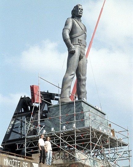 In a mindless display of tone-deaf arrogance, when Michael Jackson came to play a concert in Prague after the fall of Communism he got a statue of himself temporarily erected there. /7