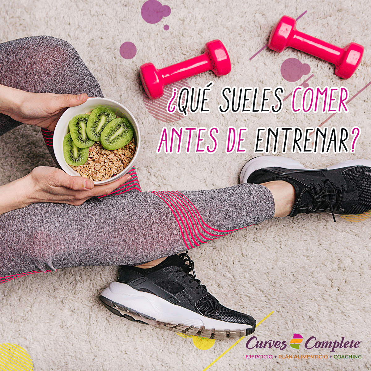 CurvesLA's tweet photo. Los alimentos🥗 que consumimos antes de entrenar son muy importantes, para poder rendir y sacarle el máximo partido a tu rutina #CurvesEnCasa💪 
Cuéntanos, ¿qué es lo que sueles comer antes de entrenar?👇 https://t.co/D02FQ6XhgK