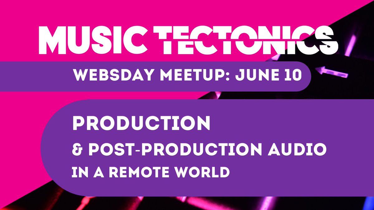 goon3082's tweet photo. Join our #weeklywebsday today at 12 noon eastern and we'll explore audio post-production in a remote world with special guests from AIMS API, SyncFloor, and @soundwhale #websday @MusicTectonics 
If you need the zoom link shoot me an email jade@rockpaperscissors.biz 😁😁 https://t.co/3KsaPd37rf